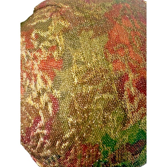 Vintage Christmas Ornament Potli Bag Pouch Gold Red Jewel Tassel Indian Style - Picture 7 of 7